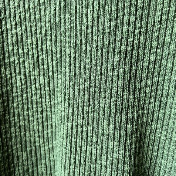 FP Beach Free People Top Womens SZ XS Green World Traveler Cowl Neck Split Back - Picture 6 of 14